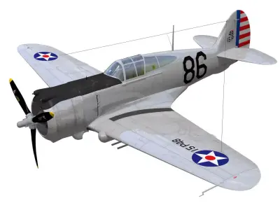 Curtiss Wright P36 3D model