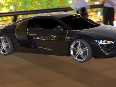 Audi r8 3d model Free 3D model