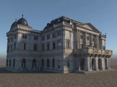 Schwerin Teater 3D model