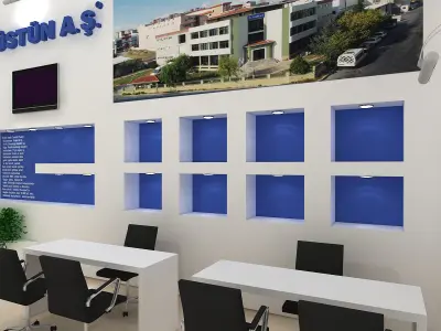 Exhibition Stand - ST0027 3D model