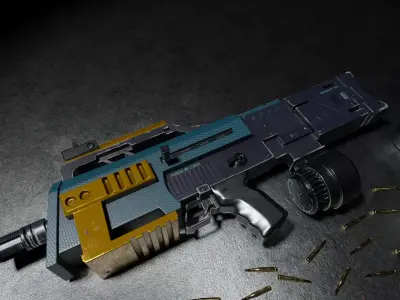 Narkot 69 SMG Low-poly 3D model