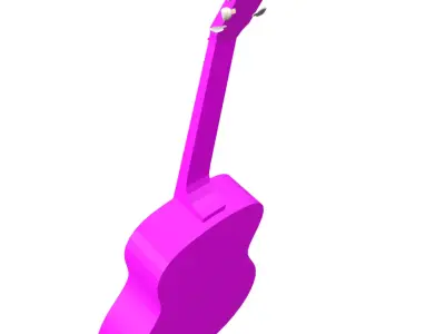 Simple Guitar 3D model