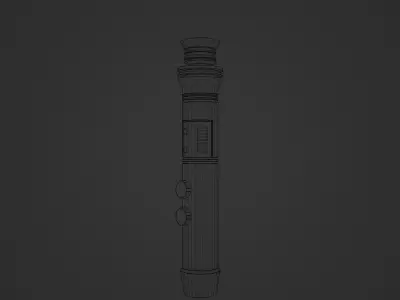Adi Gallia Second Lightsaber Free 3D model