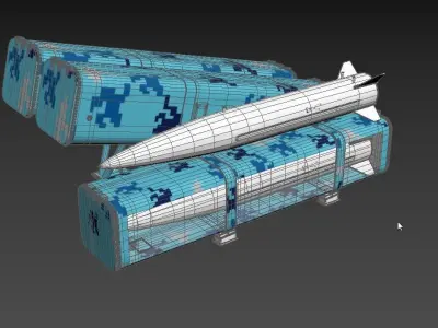 CM-401 Chinese Anti-Ship Ballistic Missile 3D model