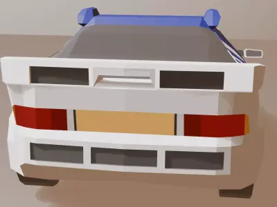 RS200 Rally Car - FREE Low-poly Free 3D model