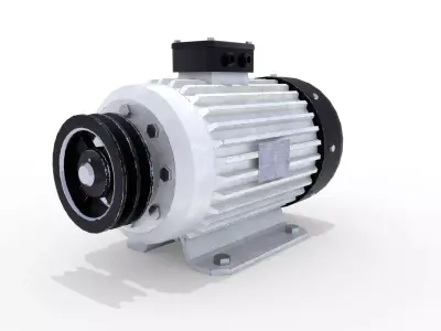 Electric Motor 4 Low-poly 3D model