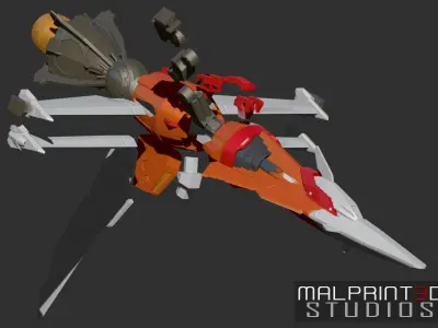 MB Inspired Gunbarrel Striker Pack for MG Strike Gundam VerRM 3D print model
