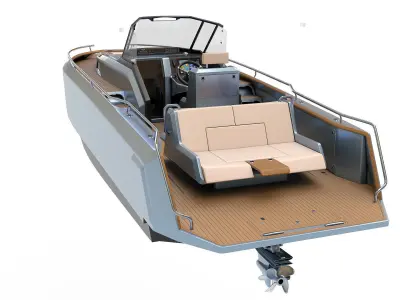 Aluminum powerboat 26 3D model