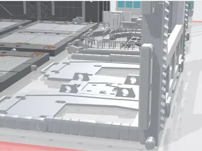  -MHB04C2 -Mecha Hangar Bay 04-2 MG Hangar Customizable Files 3D print model