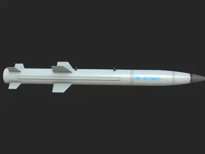 CM-400AKG Lang Range Air-to-Surface missile Low-poly 3D model