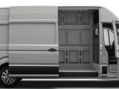 MAN TGE Panel Van L3H3 HQ Interior 2023 3D model