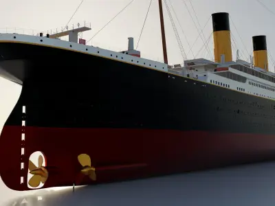RMS TITANIC SHIP 3D model