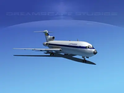 Boeing 727-200 Lufthansa 1 3D model