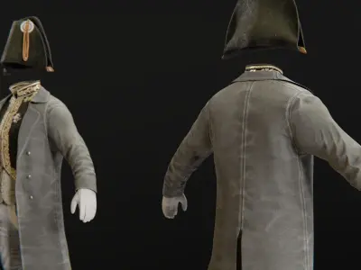 Soldier Napoleon Emperor 3D model