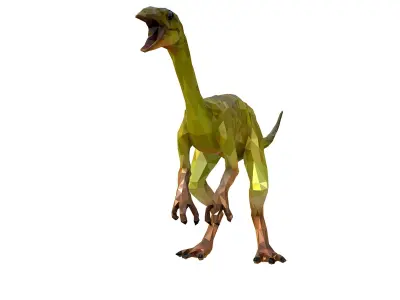 Dinosaur Compy LowPoly Art Low-poly 3D model