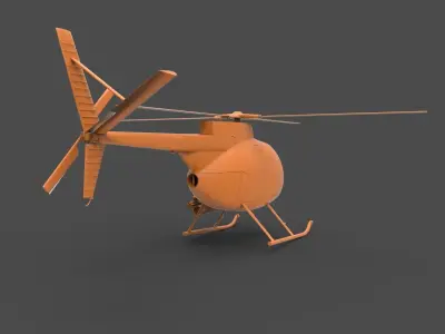 Hughes OH-6 Cayuse 3D print model