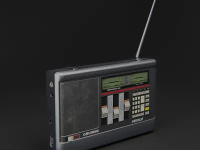 Modern Military Radio Low-poly 3D model