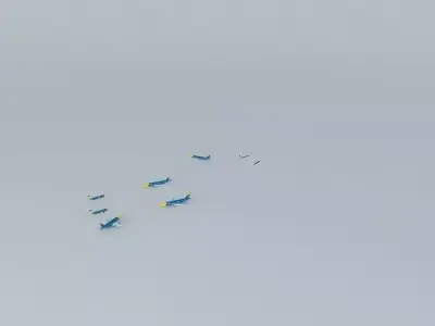 PHI traffic RAW BOEING 737 800 Free 3D model