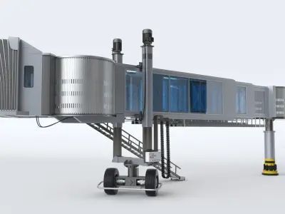 Airport Passenger Bridge Jetway 3D model