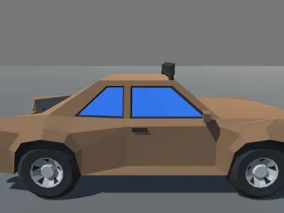 Muscle Car Trophy Truck MOBILE READY Low-poly 3D model