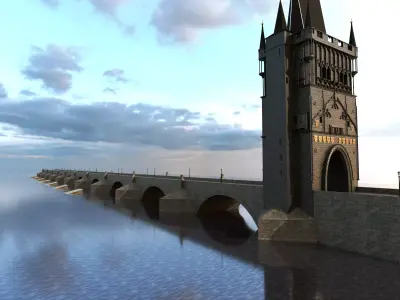 Charles Bridge 3D model