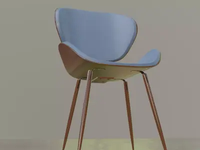 Morden 3d chair Free low-poly 3D model