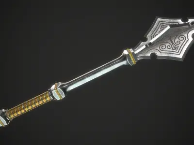 Mace 17 Low-poly 3D model