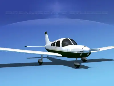 Piper PA-28-235 Cherokee  V02 3D model