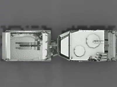 Bronco ATTC Mortar Tracked Carrier Low-poly 3D model