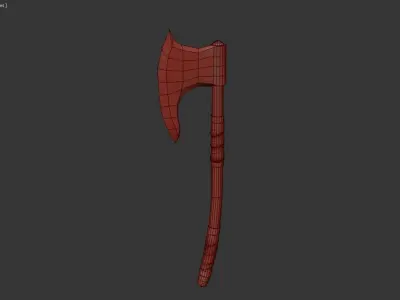 The Axe in game Free 3D model