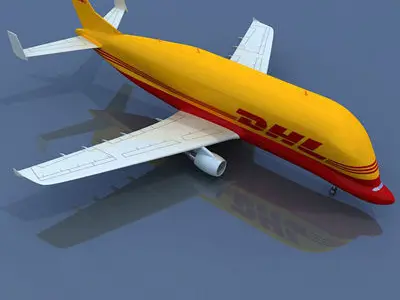 DHL Large Airbus  3D model