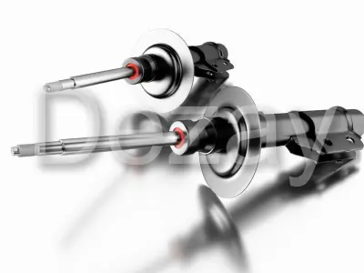 Set of spare parts shock absorber and 3D model