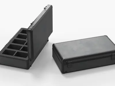 Graded Card Storage Case with Foam Insert Black 3D model