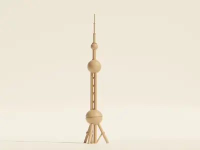 Oriental Pearl TV Tower 3D print model