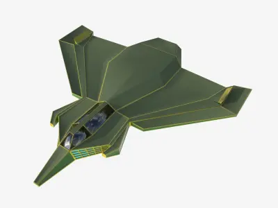 green space mosquito Low-poly 3D model