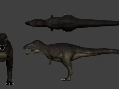 Daspletosaurus - Rig 3D model