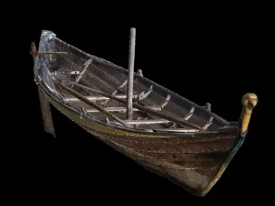 Wiking ship FREA Low-poly 3D model