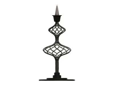Metal Hollow Candle Holder Free 3D model