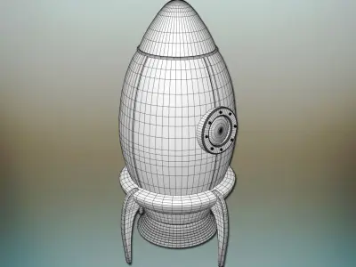 Toy Rocket 3D model