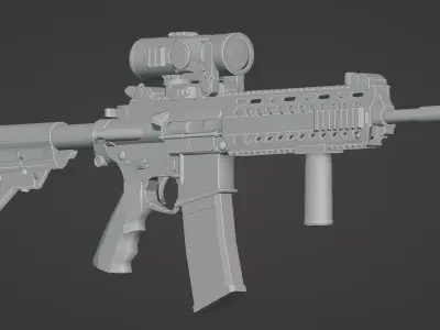 MPT-55 With Aselsan A950 Low-poly 3D model