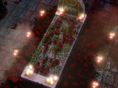 Moonlight Vampire Altar 3D model