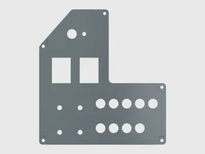 Cessna 172 G1000 Master Switch Panel 3D print model