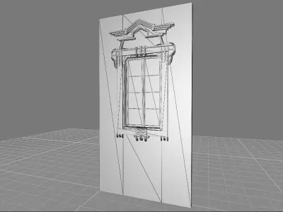 Classic 8 window Free 3D model