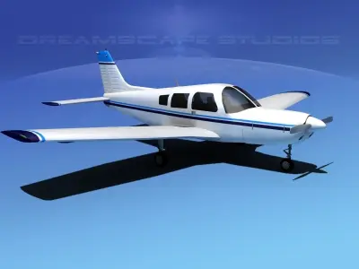 Piper Warrior II 3D model