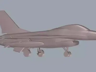 F-16 Fighting Falcon 3D print model