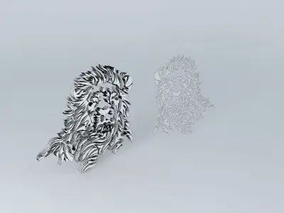 Lion sculpture of Free 3D model