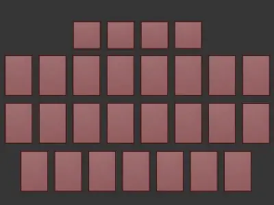 Collection of paintings abstract art part 9 3D model