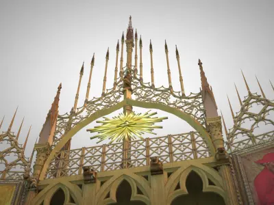 Gothic altar 3D model