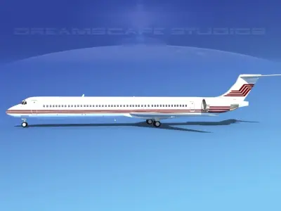 McDonnell Douglas MD83 Corporate 4 3D model