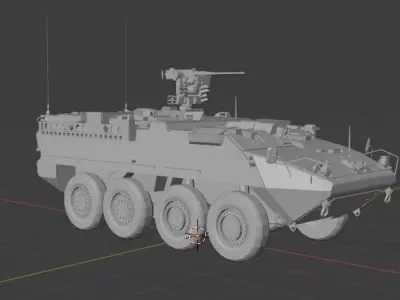 Stryker ICV M1126 Infantry Carrier Vehicle Free 3D print model